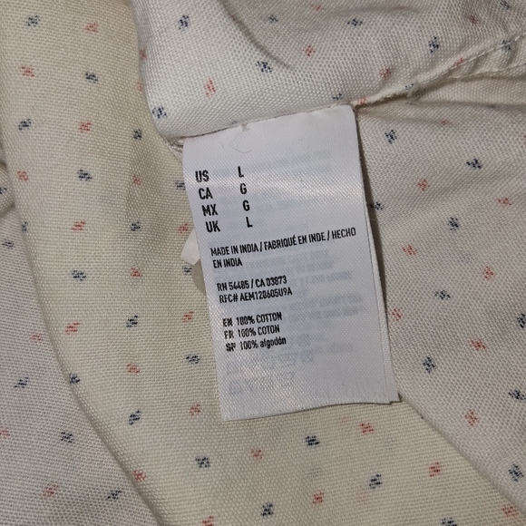American Eagle Outfittersseriously Soft White Button Down Shirt Men SZ L - Picture 16 of 16
